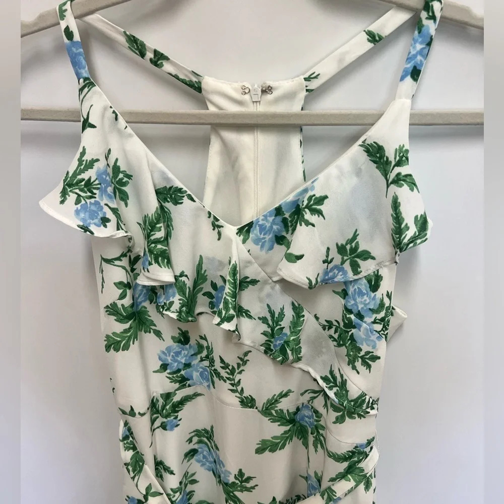DISNEY PRINCESS RUFFLE MIDI RACER BACK FLORAL DRESS SIZE SMALL - Picture 4 of 11